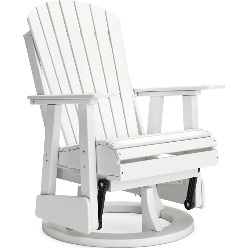 affordable-back chair-Hyland Wave Outdoor Swivel Glider Chair - White