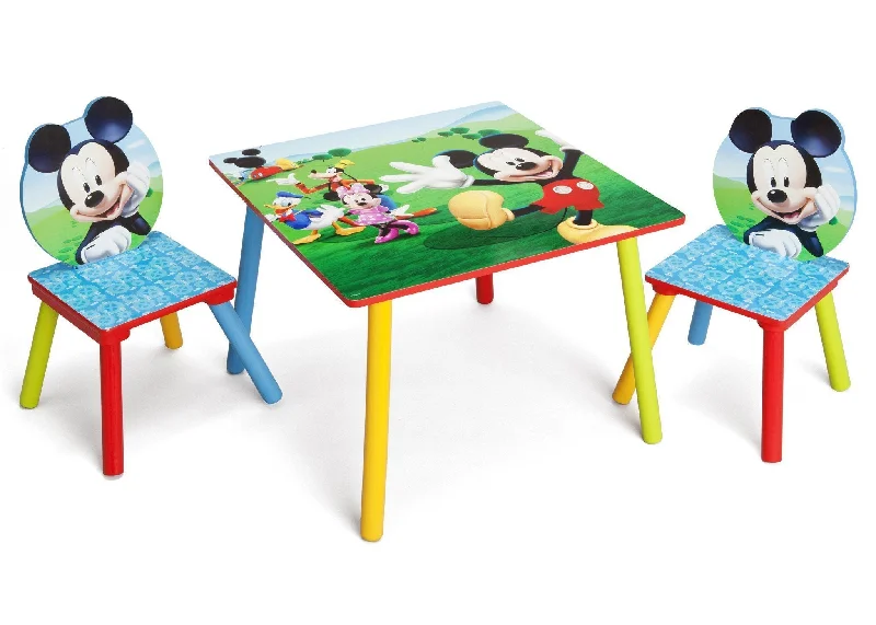 barnwood painted chair-Mickey Mouse Table and Chair Set