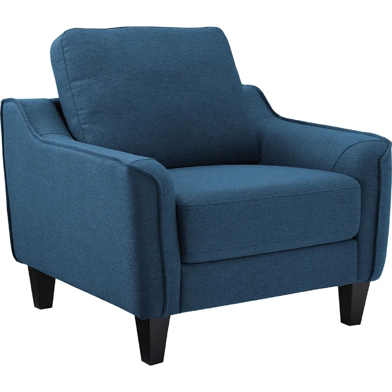 unpadded-seat chair-Jarreau Chair - Blue