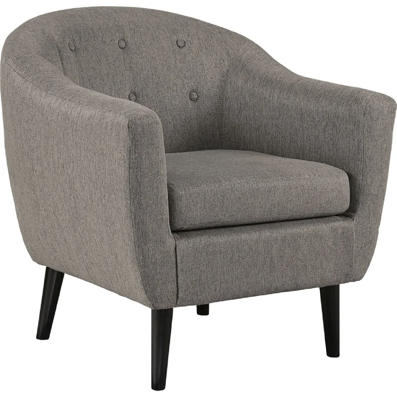 fabric-seat chair-Klorey Accent Chair - Charcoal