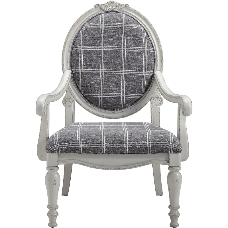 rattan-seat chair-Kornelia Accent Chair - Charcoal