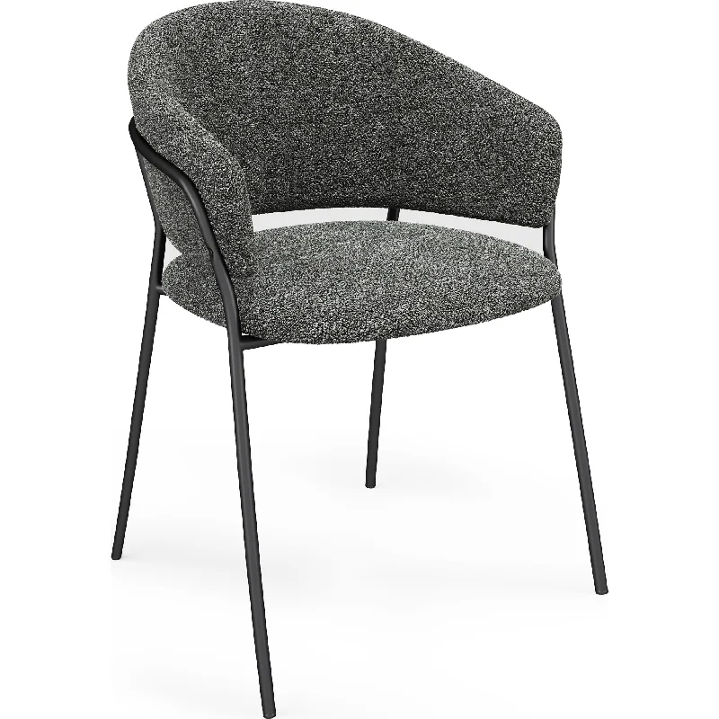 comfortable-seat chair-Kylie Side Chair - Grey - (TLC28-GREY)