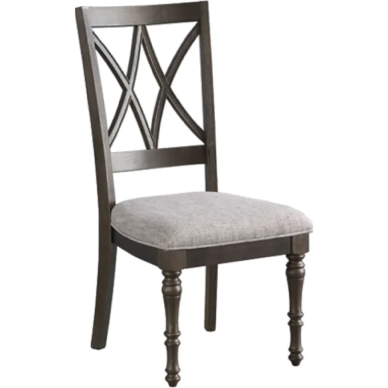 premium-seat chair-Lanceyard Side Chair - Grayish Brown - (D722-01)