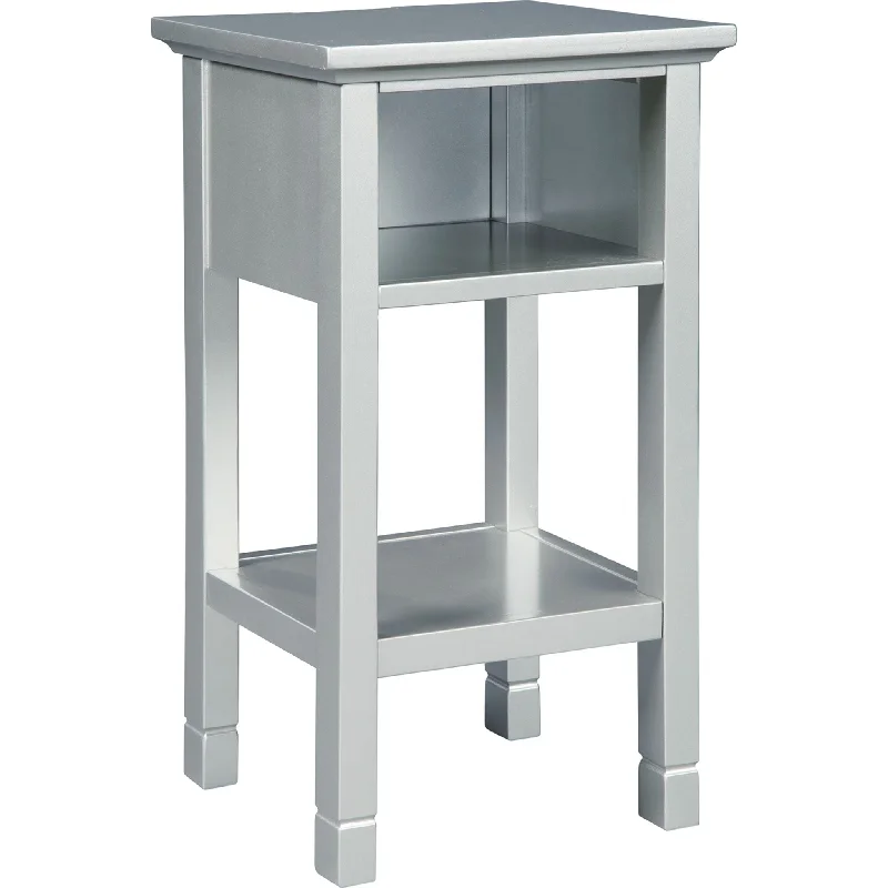 how to remove marker from walls-Marinville Accent Table - Silver Finish