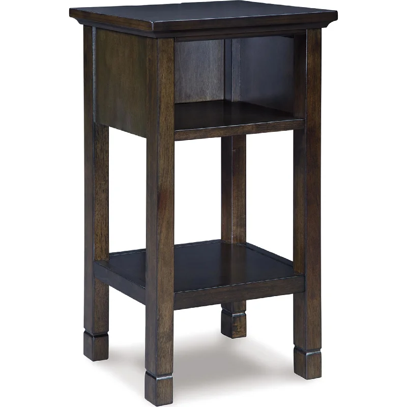 top lawn games for families-Marnville Accent Table - Dark Brown