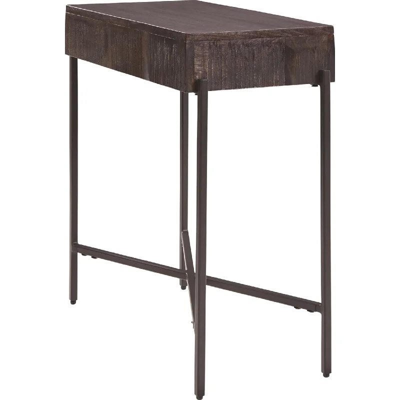 how to care for denim jeans-Matler Accent Table - Grayish Brown