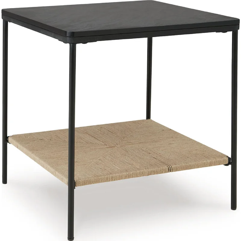 Minrich Accent Table - Black/Natural