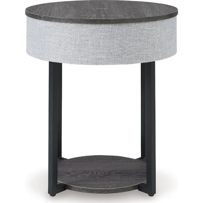 how to grow thyme at home-Sethlen Accent Table - Gray/Black